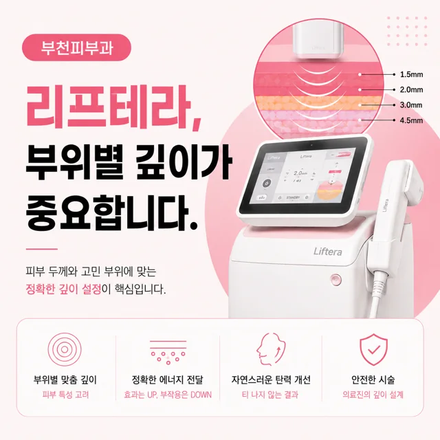 리프테라, 부위에 따라 확인할 내용이 다른가요?